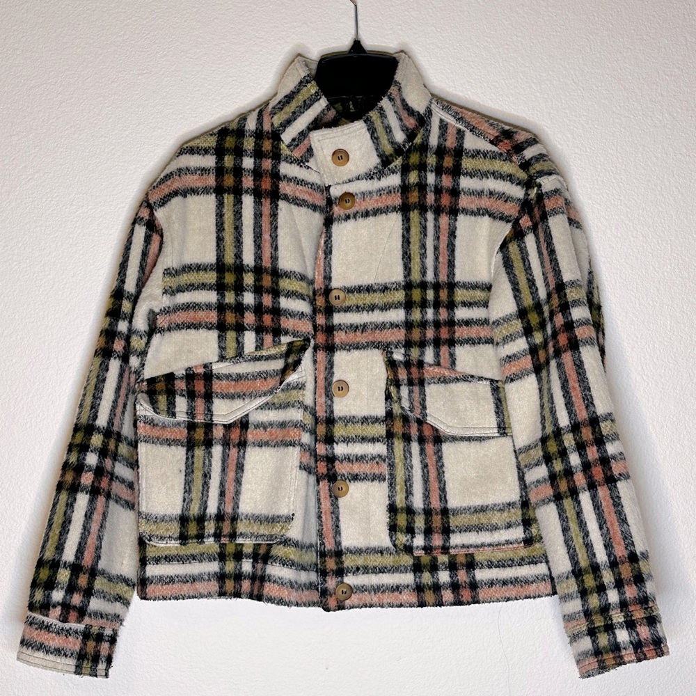 PLAID Fuzzy Jacket M